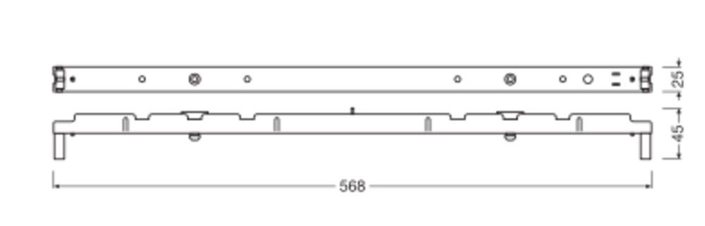 Leuchteneinsatz f.LED-Tube LN MAG BATTEN T5 568
