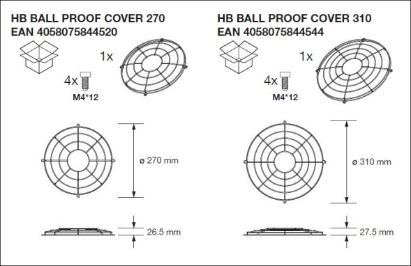 LED-Hallenstrahler HBP150W86570DEGI66PS