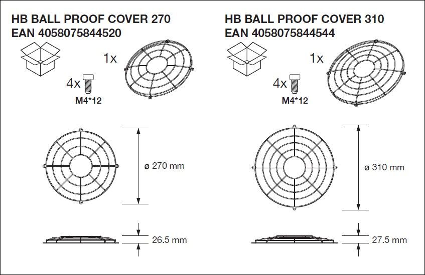 LED-Hallenstrahler HBP150W84070DEGI66PS