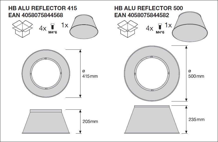 LED-Hallenstrahler HBP75W86570DEGIP66PS
