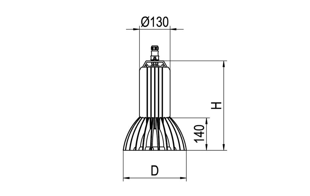 LED-Hallenstrahler RLS1-DAWS830-SMT800