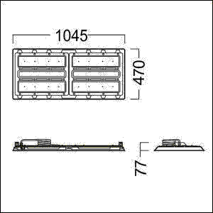 LED-Hallenleuchte CR2L35k840PCXNBLDOWH