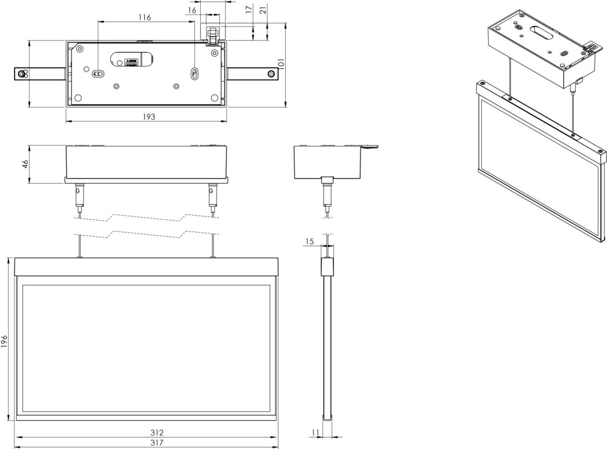 Sicherheitsleuchte AXDC408SC-E