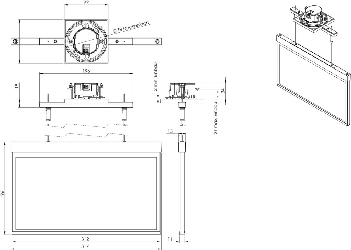 Sicherheitsleuchte AXEC408SC-AZ