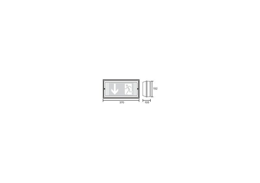 Sicherheitsleuchte PFW413SC-TT