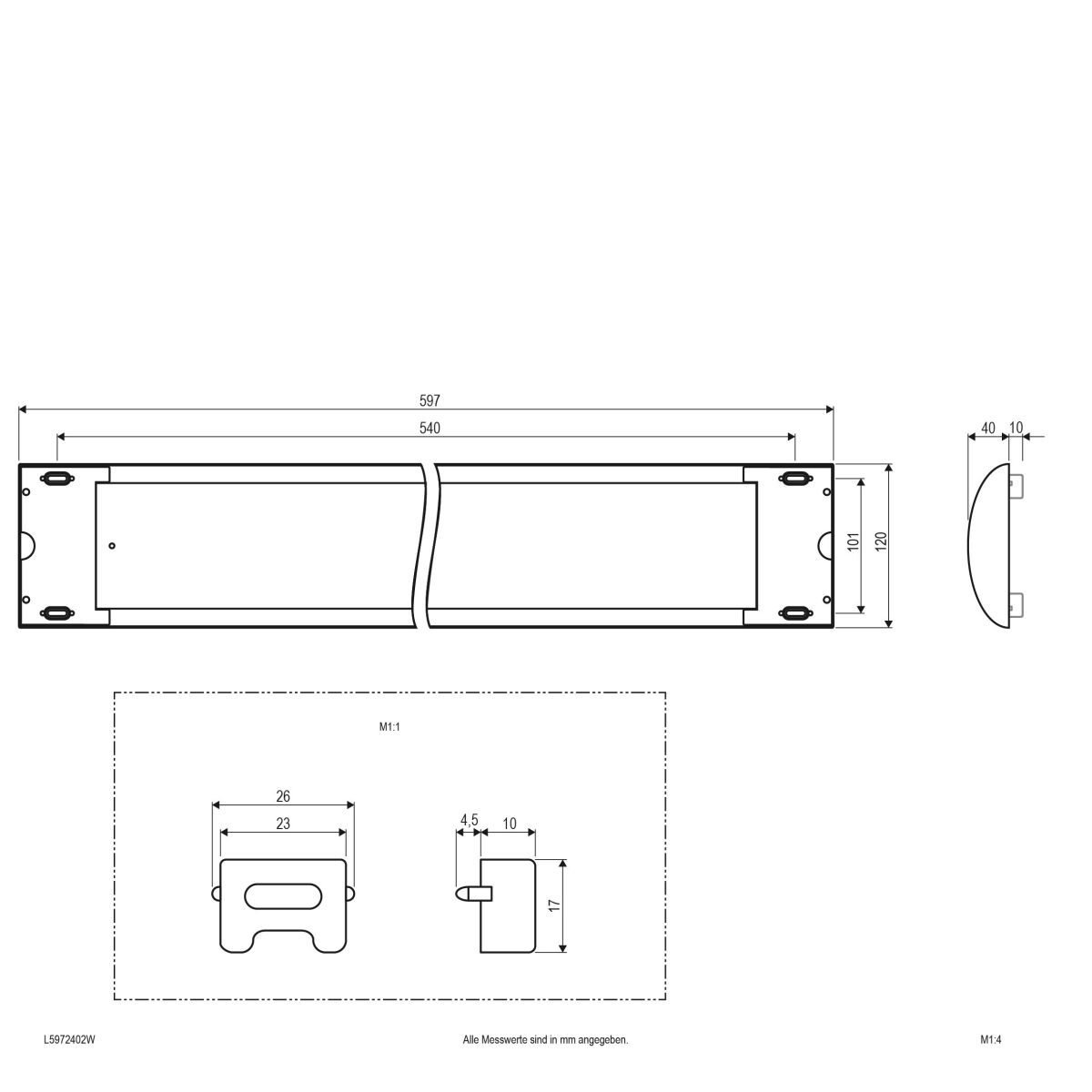 LED-Anbauleuchte L5972402W