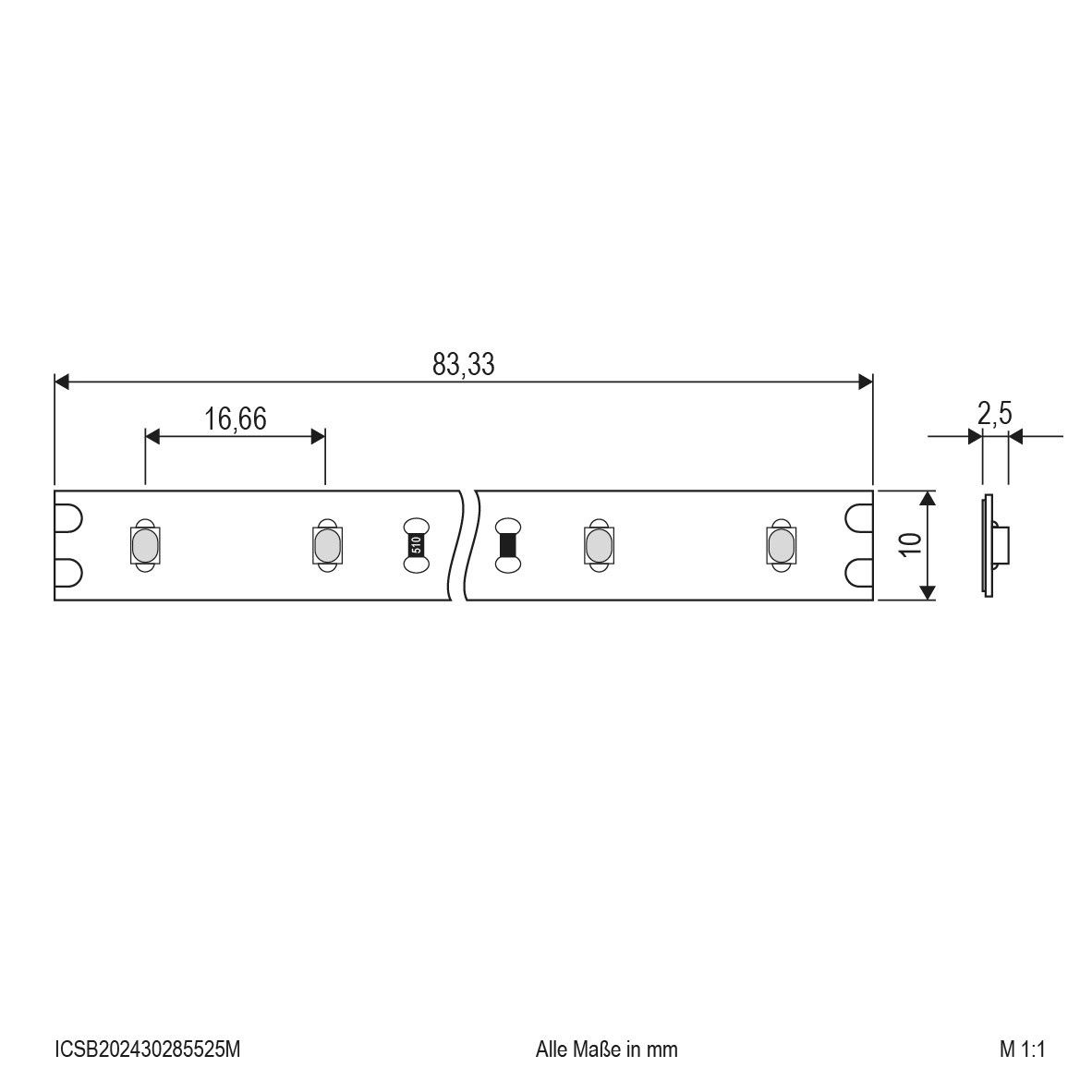 LED-Strip ICSB202430285525M