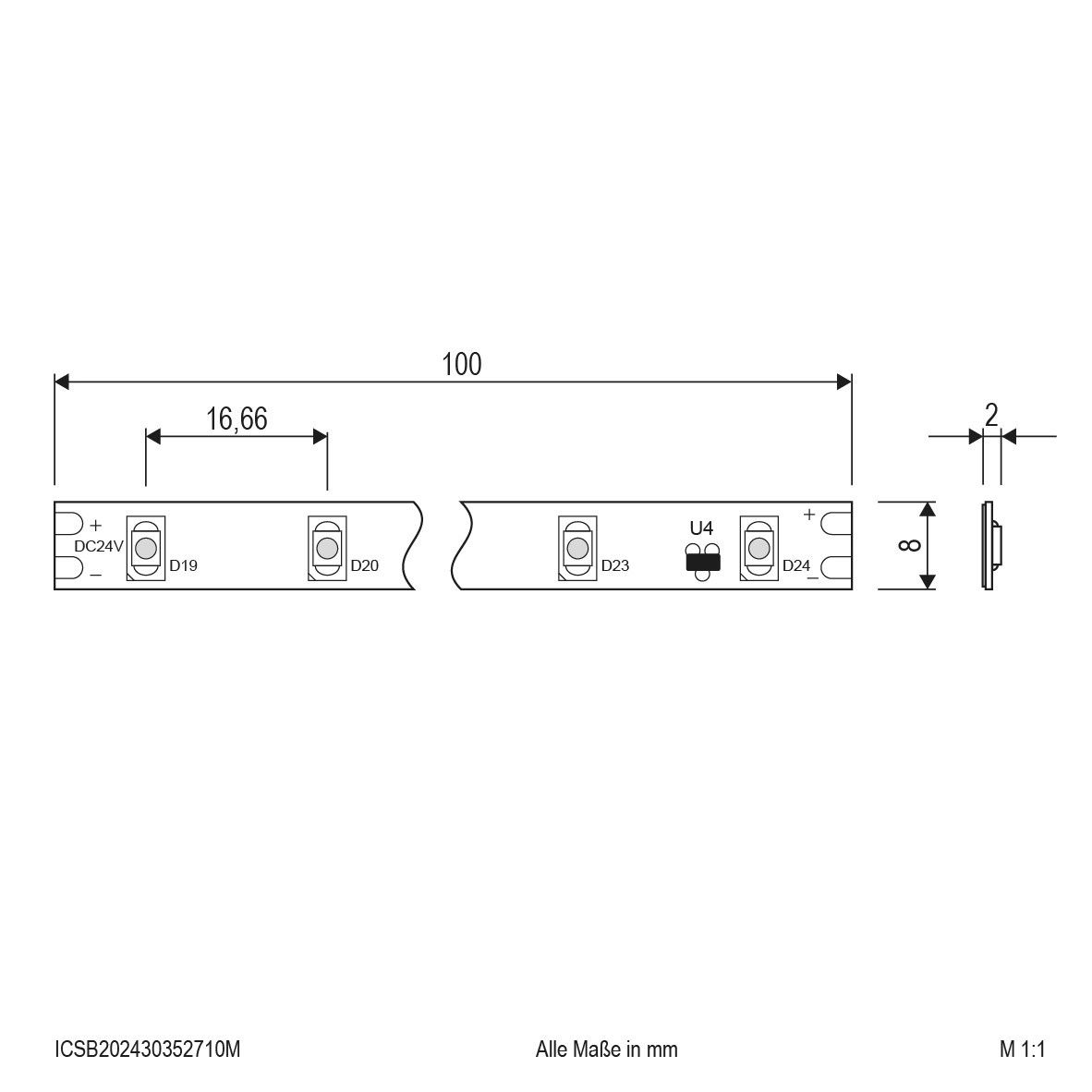 LED-Strip ICSB202430352710M
