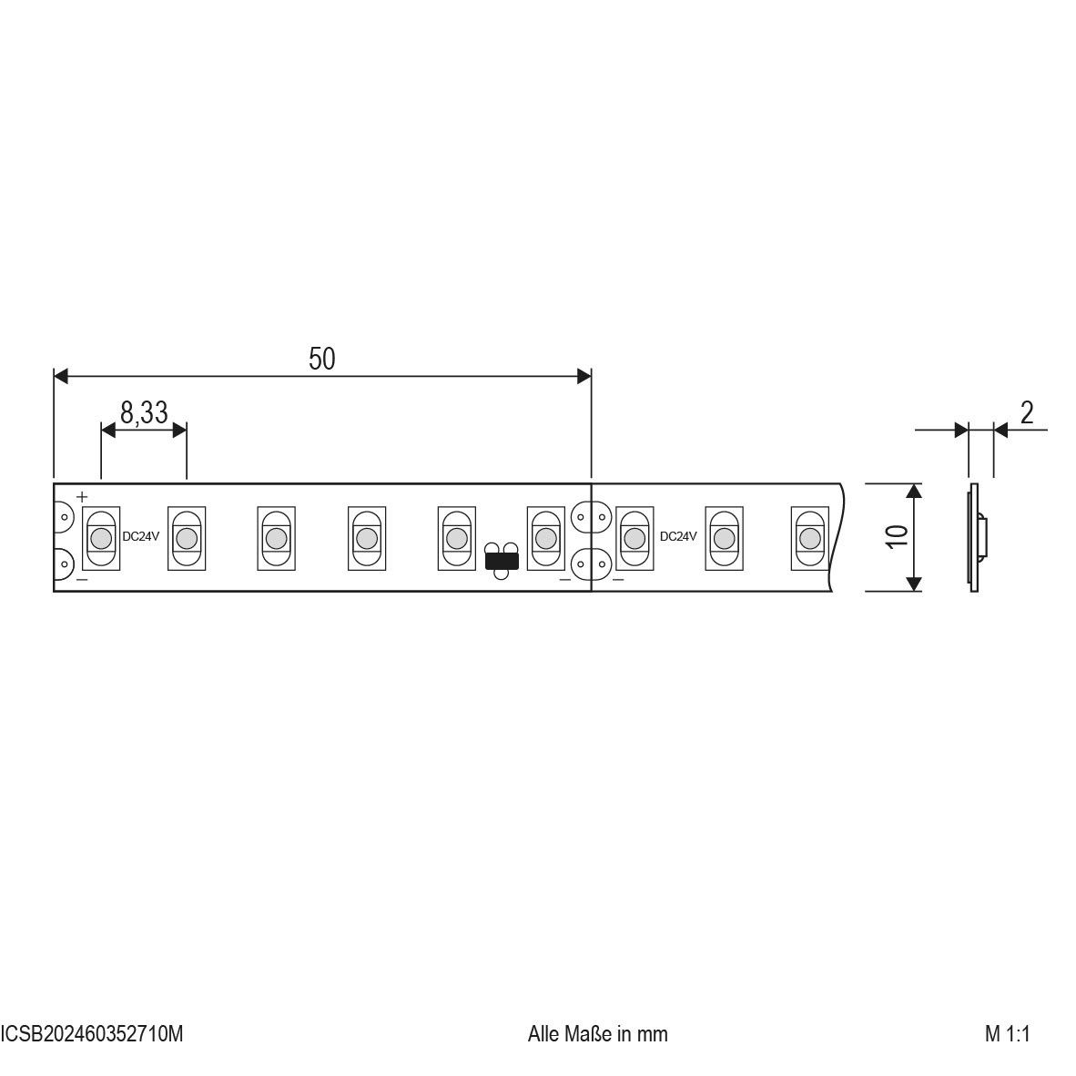 LED-Strip ICSB202460352710M