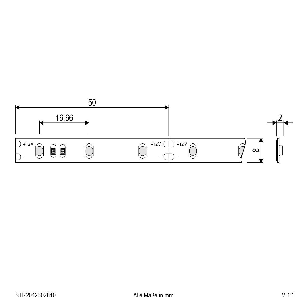 LED-Stripe IP20 5m STR2012302840