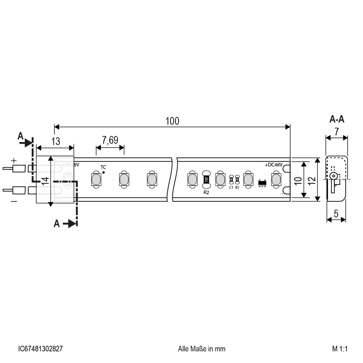 LED-Stripe IP67 5m IC67481302827