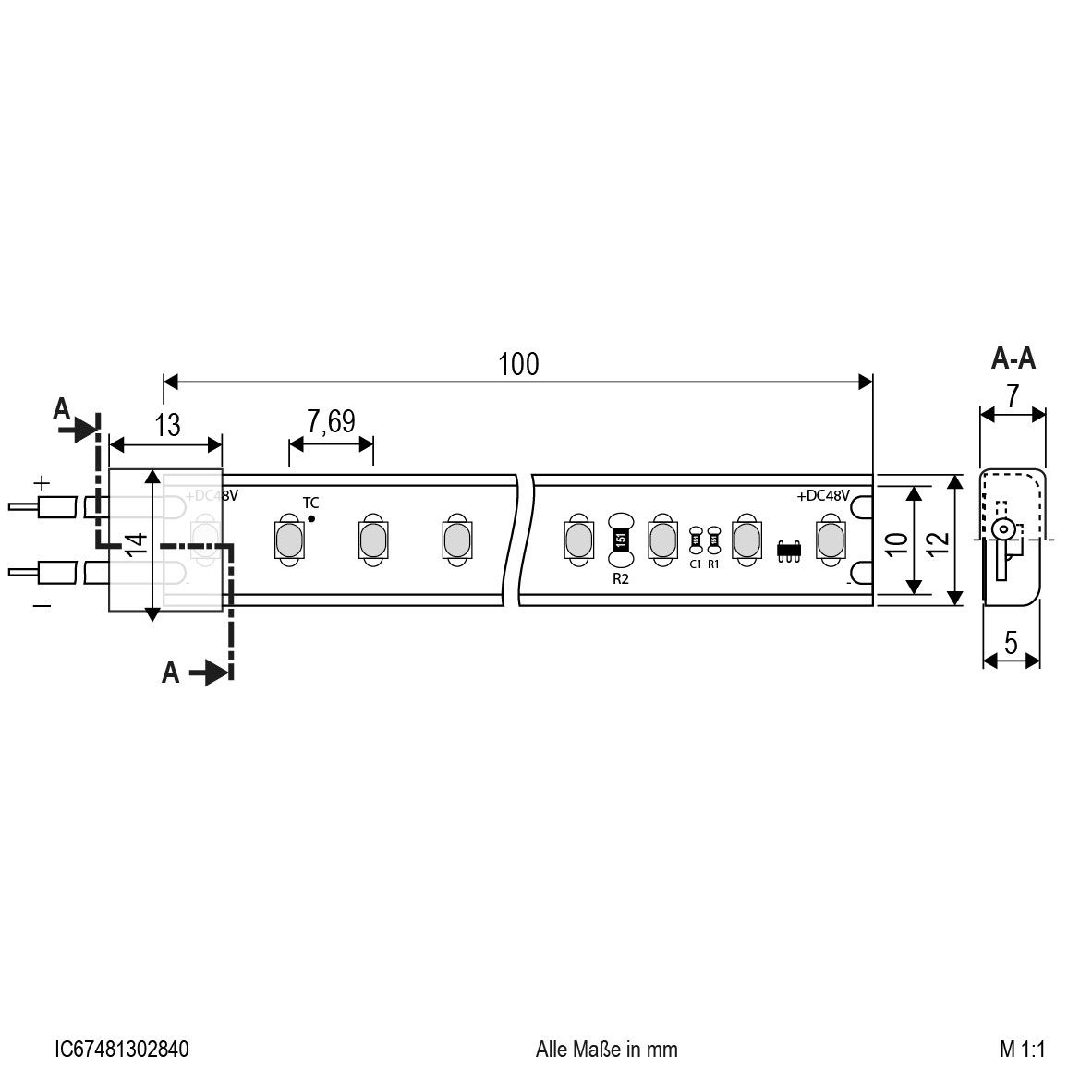 LED-Stripe IP67 5m IC67481302840