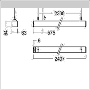 LED-Pendelleuchte LINCOR CRF #42190112