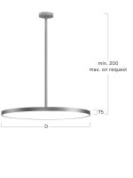 LED-Pendelleuchte BP1OBL-830M-D600-P