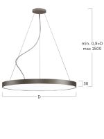 LED-Pendelleuchte BP5ASE-830M-D600-U