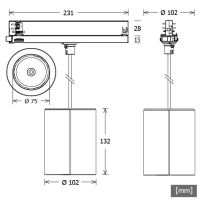 LED-Stromschienenleuchte TIMR-PT201930EWEsche