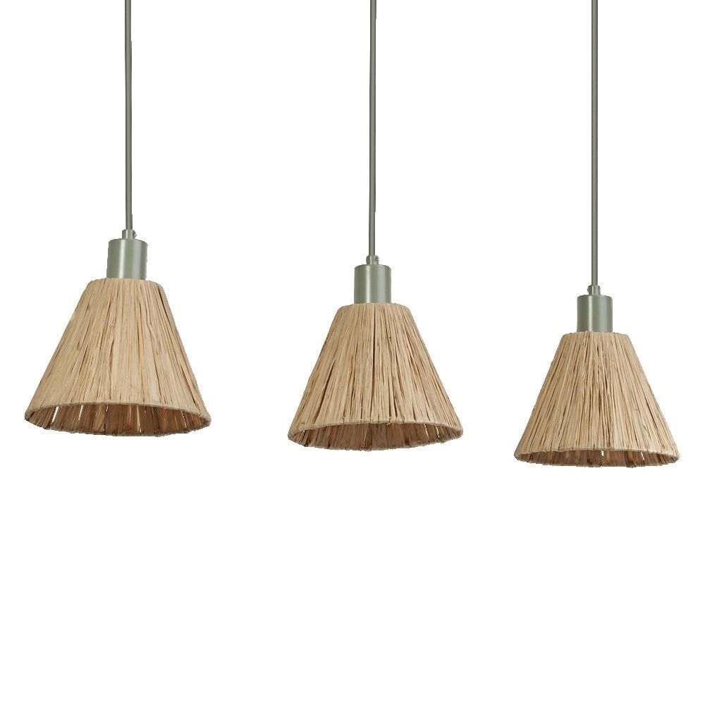 Pendelleuchte 3xE27 D.RaffiaPendLin3XE27