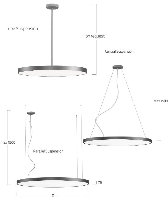 LED-Pendelleuchte BP1OSL-830M-D600-U