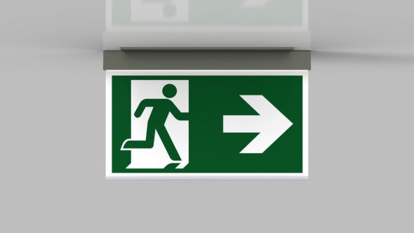 LED-Rettungszeichenleuchte AXC401SC-AZ