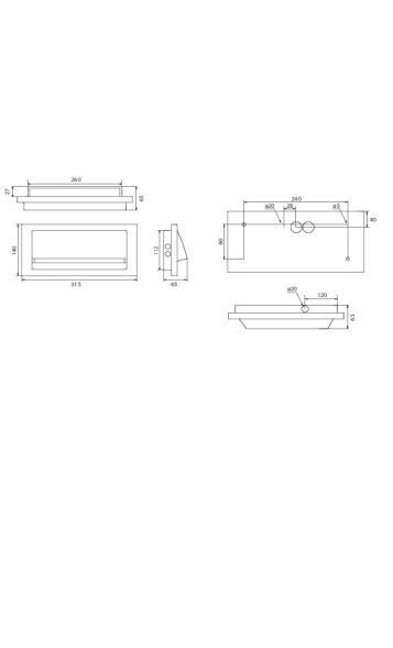 Sicherheitsleuchte ZAW413SC-AZ-COOLIP54