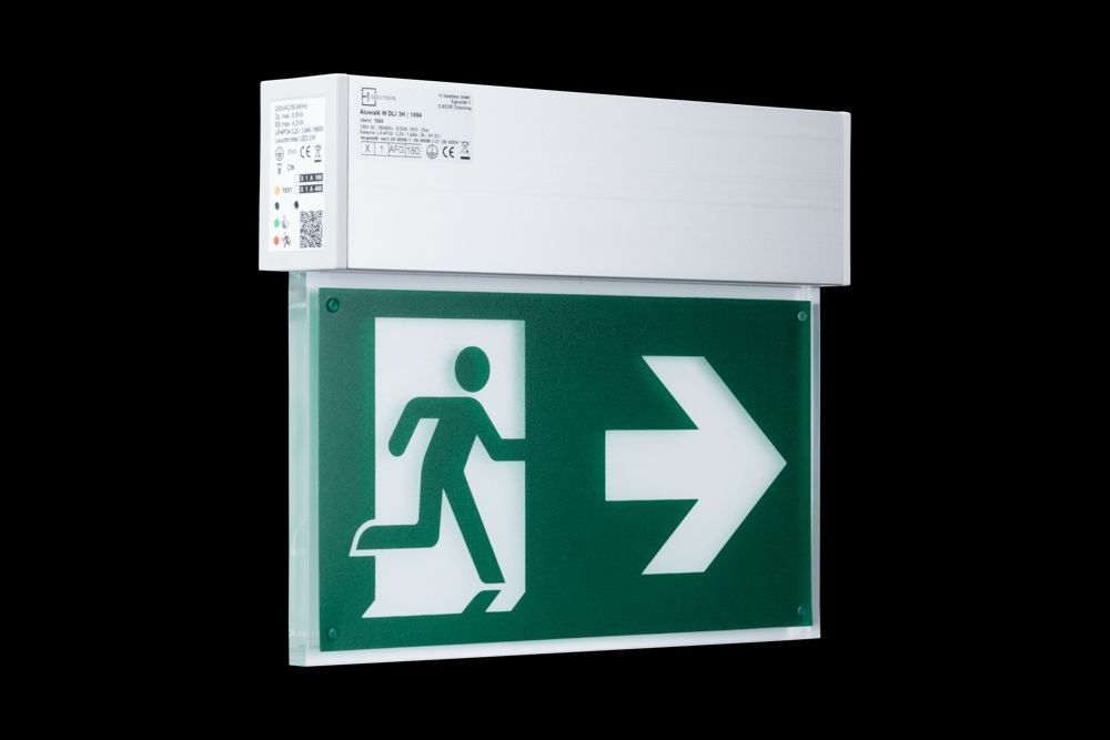 Rettungszeichenleuchte Aluwalk M DLI 3H