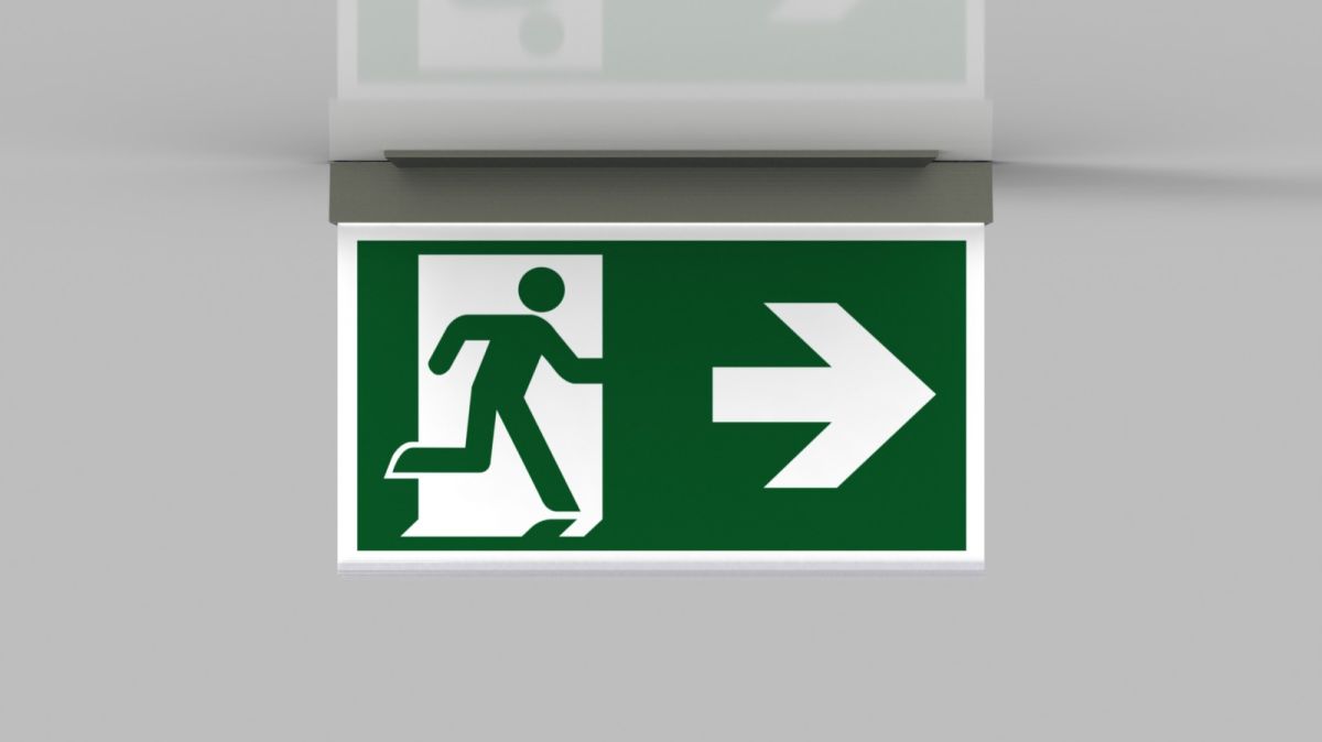 LED-Rettungszeichenleuchte AXC401SC-AZ