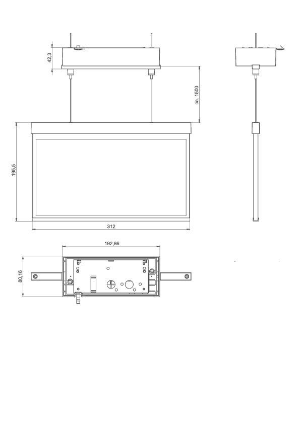 LED-Rettungszeichenleuchte AXDC009ML-AZ