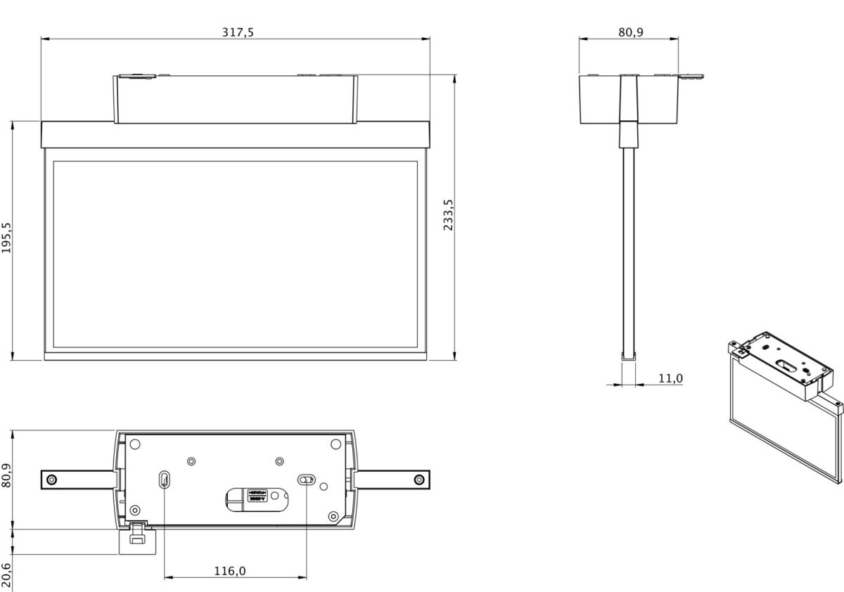 LED-Rettungszeichenleuchte GAXD403SC