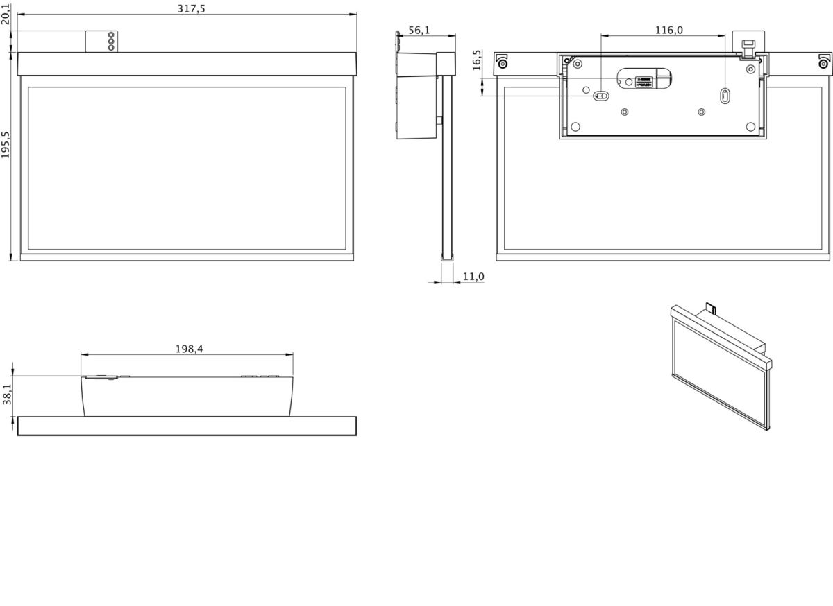 LED-Rettungszeichenleuchte GAXW403SC