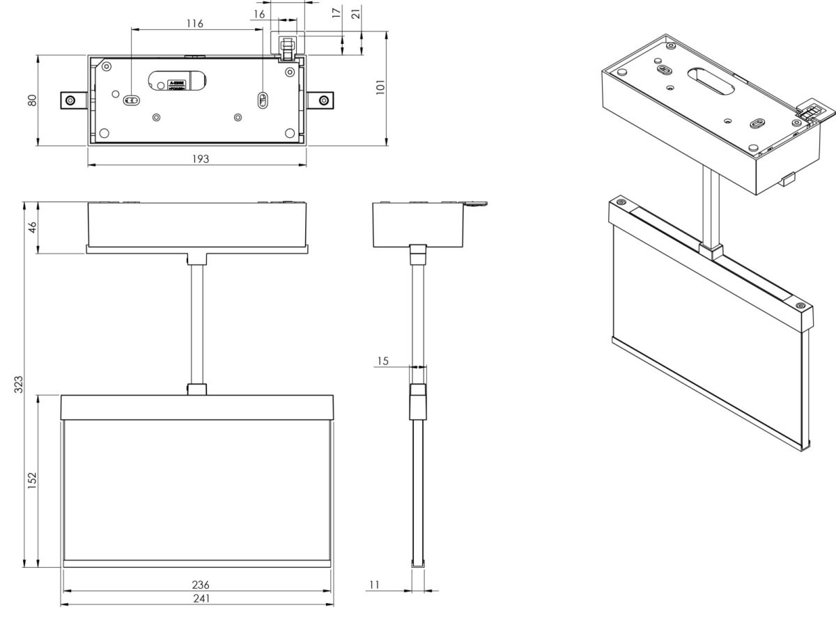 Rettungszeichenleuchte AMDP403WL-AZ