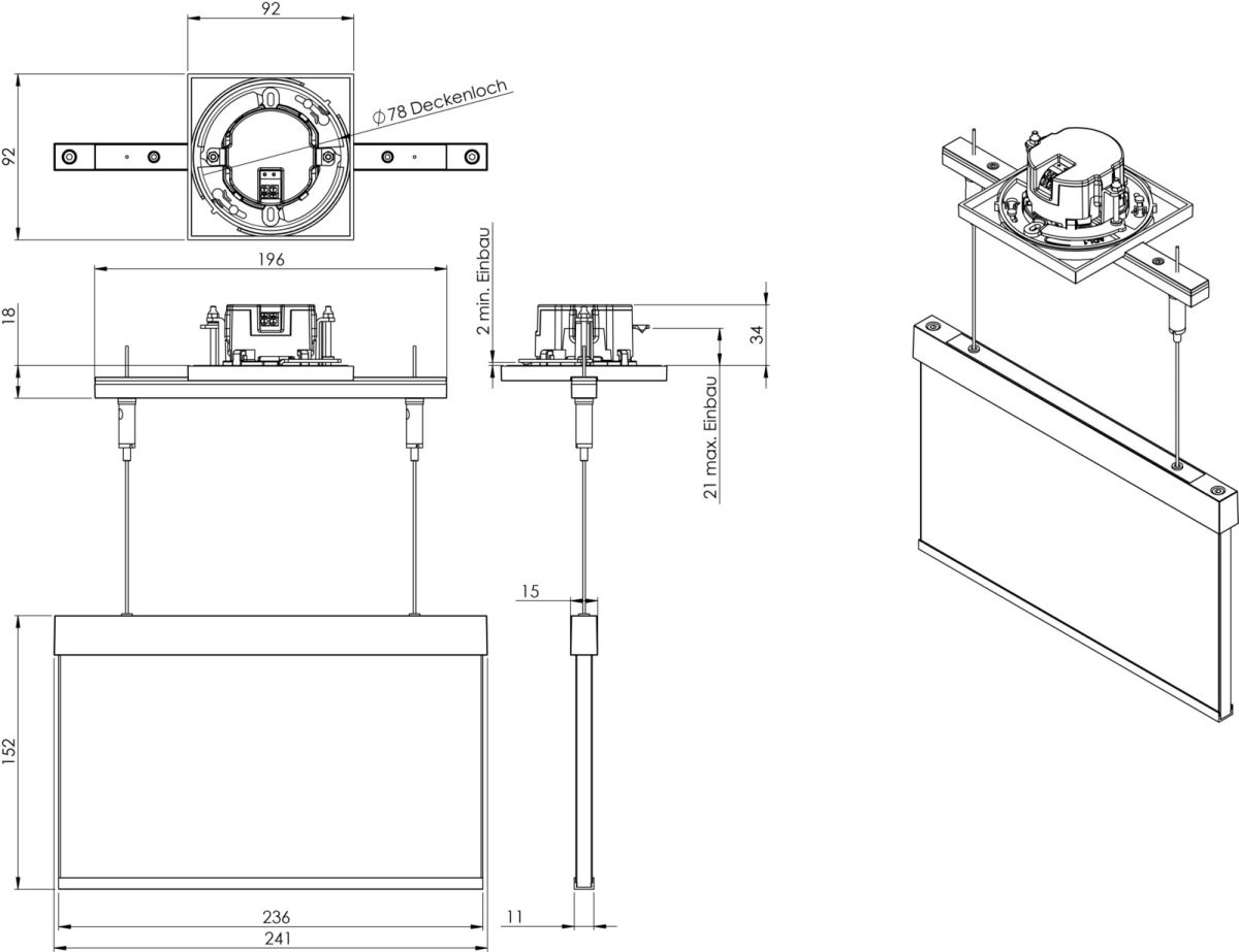 Rettungszeichenleuchte AMEC408WL-AZ