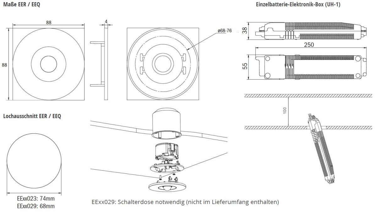 Sicherheitsleuchte EERL438WL-E