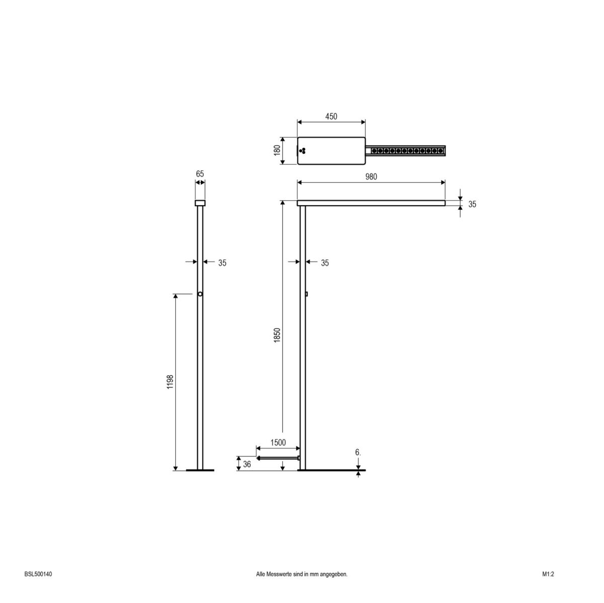 Stehleuchte up/down BSL500140