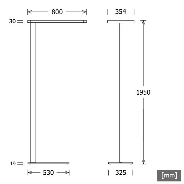 LED-Stehleuchte PIANO-S 0800540DIMSI