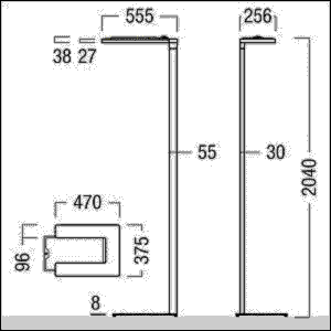 LED-Stehleuchte ARTELEA #42190030