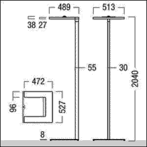 LED-Stehleuchte ARTELEA #42190032