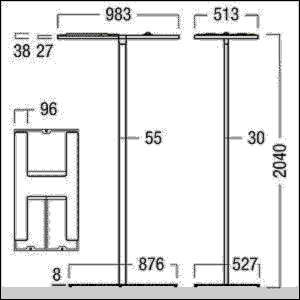 LED-Stehleuchte ARTELEASUP #42190024