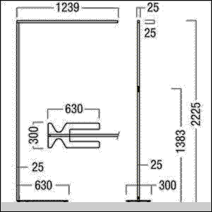 LED-Stehleuchte LINETIK-S #42190201