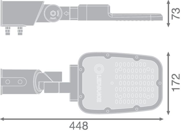 LED-Straßenleuchte SLAREASPDSMV30W765