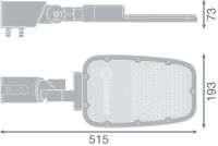 LED-Straßenleuchte SLAREASPDMDV65W740