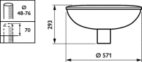 LED-Mastaufsatzleuchte BDP101 LED #90613100