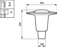 LED-Mastaufsatzleuchte BDS490 CG2 #93920800