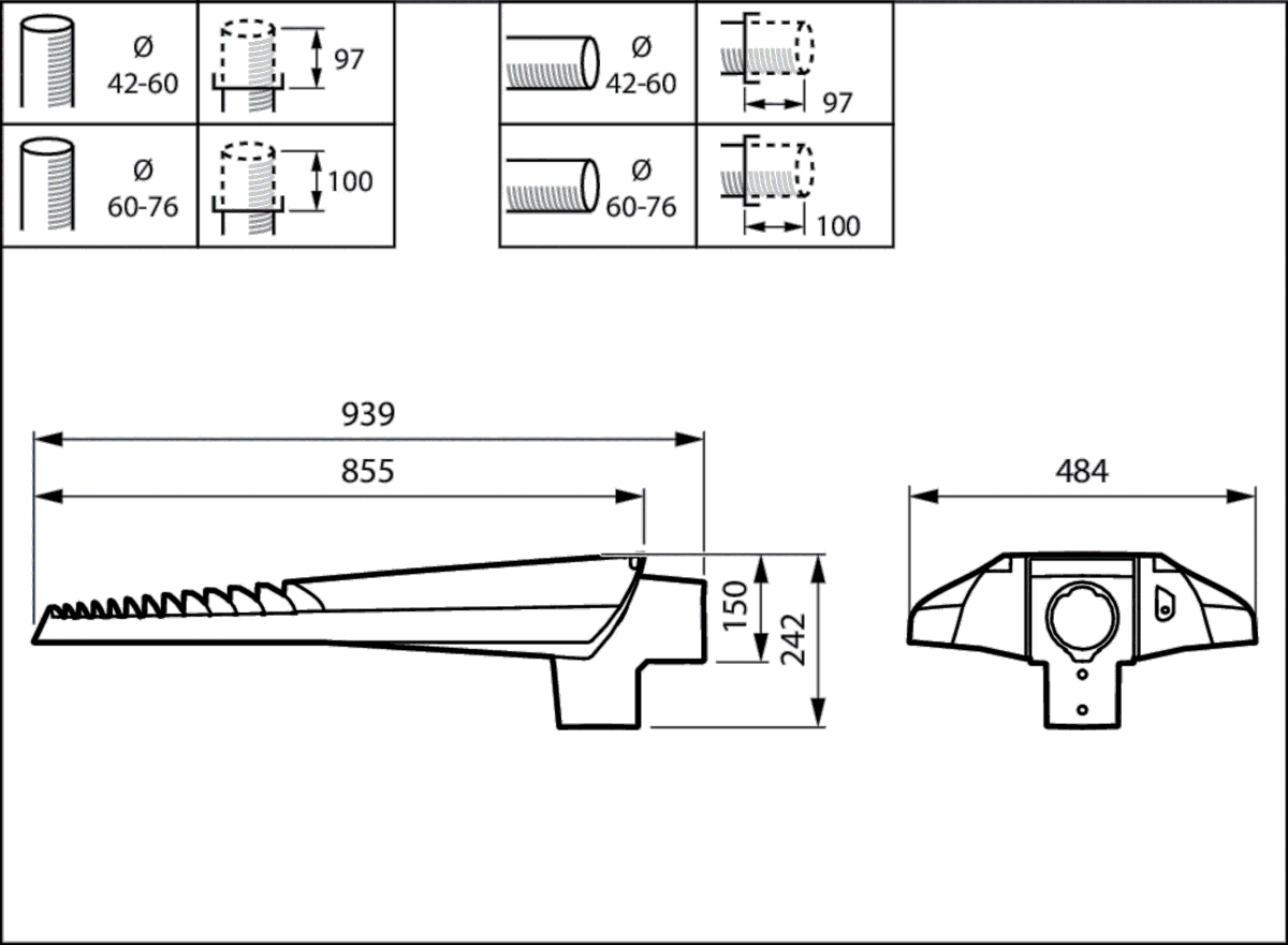 LED-Mastleuchte BGP705 LED #10404400