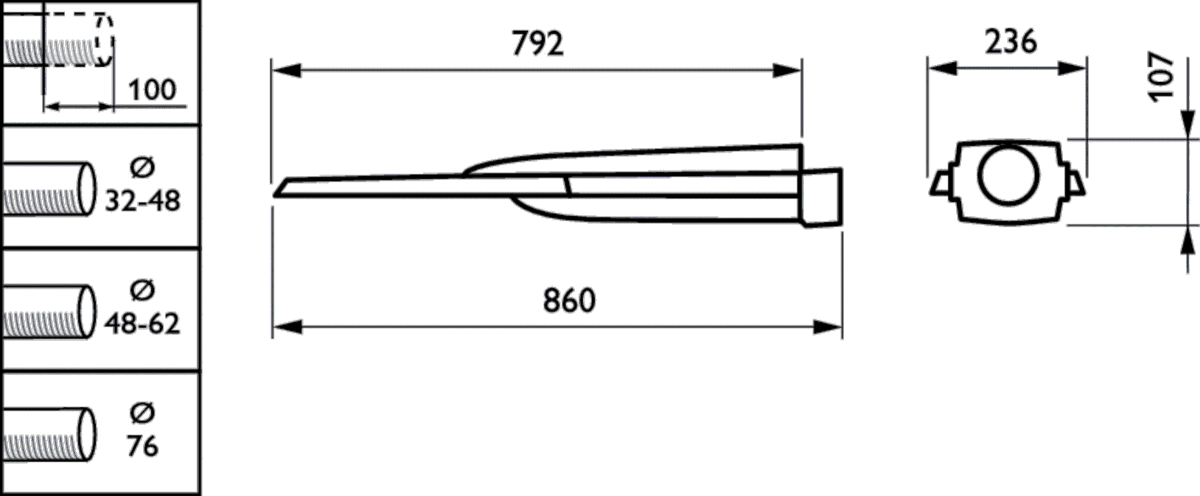 LED-Mastleuchte BGP761 LED #38596800