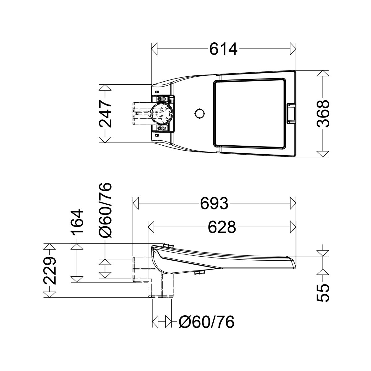 LED-Mastauf-/ansatzleuchte 52 4803 RFL0U