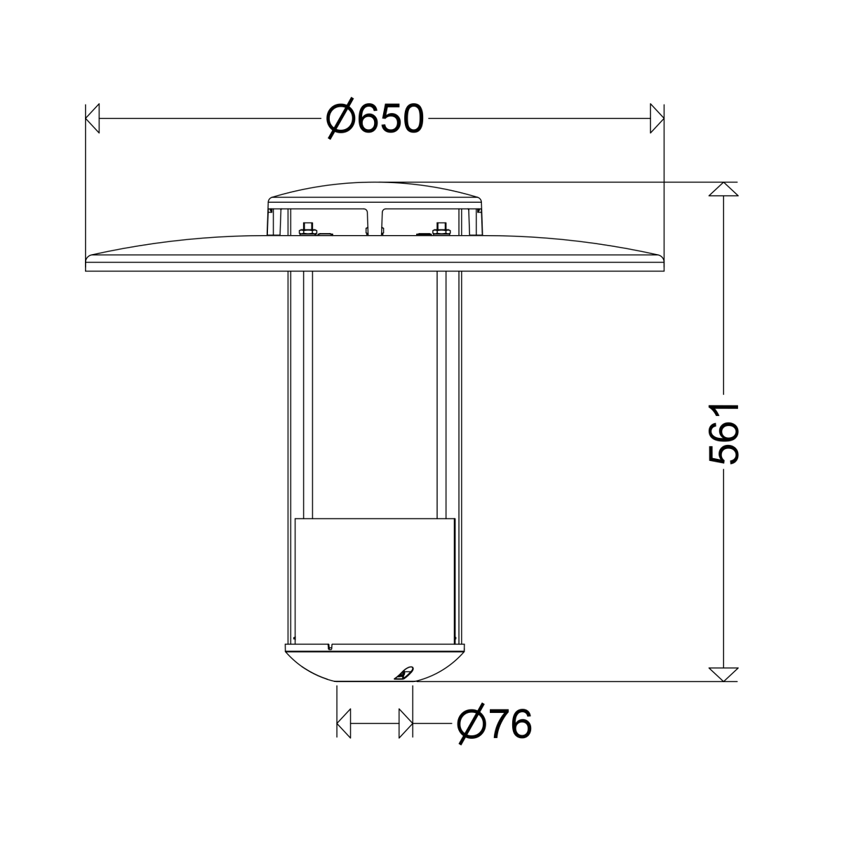 LED-Pilzleuchte 556 1602R G2