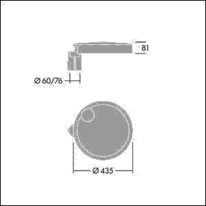 LED-Wegebeleuchtung CT S 24L70 #96634288