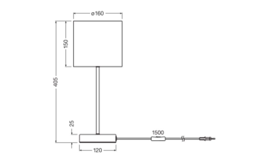 Tischleuchte E14 D.F.W.StandTable E14