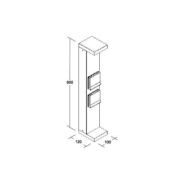 LED-Pollerleuchte 60046103
