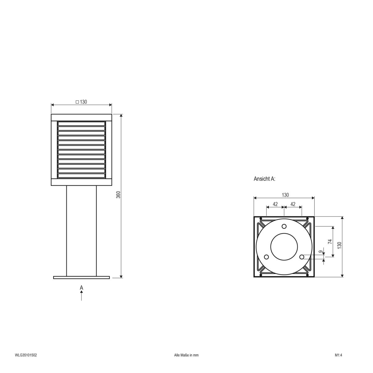 LED-Wegeleuchte WLG35101502